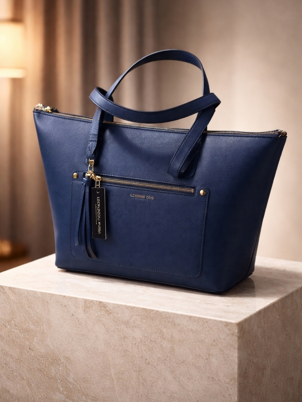 London Fog Navy Messager Bag  100th Anniversary